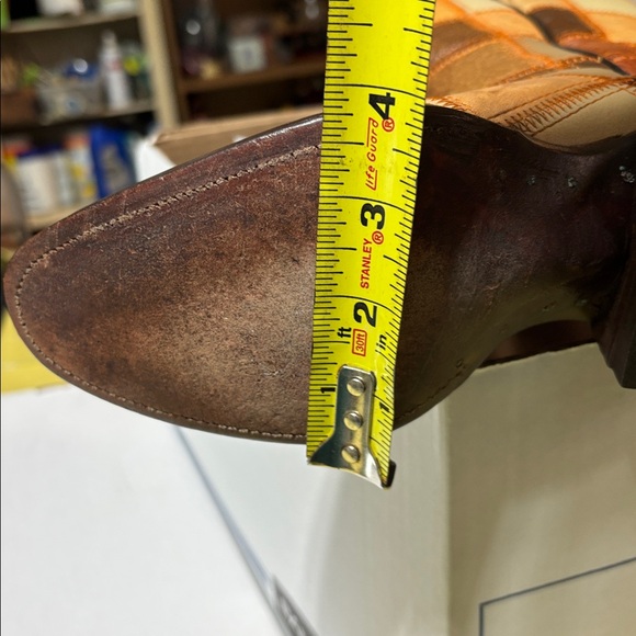 Women's Laramie Custom Made 1960s Vintage Patchwork Cowboy Boots Sz 6 - Picture 15 of 16